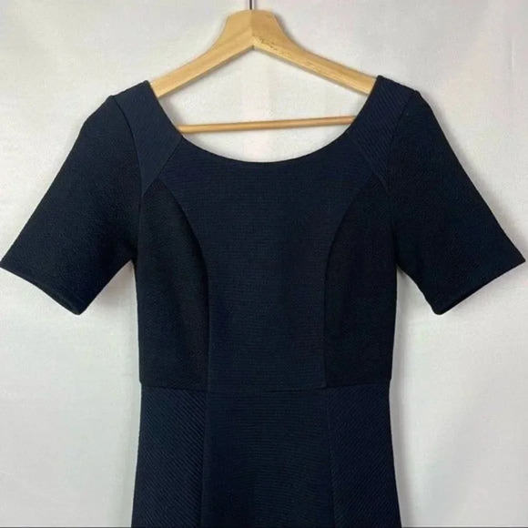 Anthropologie HD in Paris Black Marcelline Flounce Sheath Mini Dress 2 - Picture 4 of 7